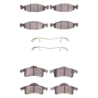 R1 Concepts® - Semi-Metallic Semi-Metallic Front and Rear Brake Pad Set