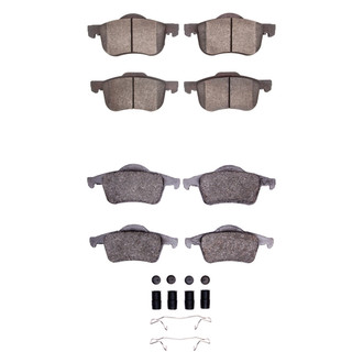 R1 Concepts® - Semi-Metallic Semi-Metallic Front and Rear Brake Pad Set