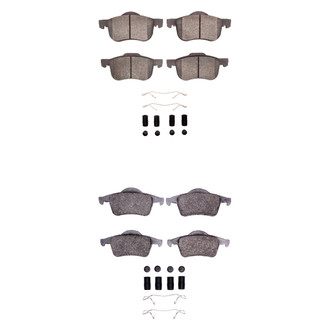 R1 Concepts® - Semi-Metallic Semi-Metallic Front and Rear Brake Pad Set