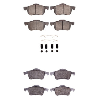 R1 Concepts® - Semi-Metallic Semi-Metallic Front and Rear Brake Pad Set