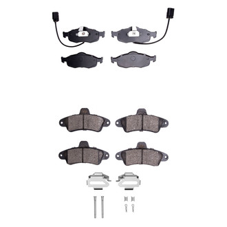 R1 Concepts® - Semi-Metallic Semi-Metallic Front and Rear Brake Pad Set
