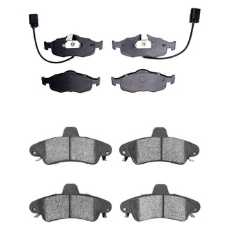 R1 Concepts® - Semi-Metallic Front and Rear Brake Pad Set