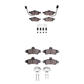 R1 Concepts® - Semi-Metallic Semi-Metallic Front and Rear Brake Pad Set