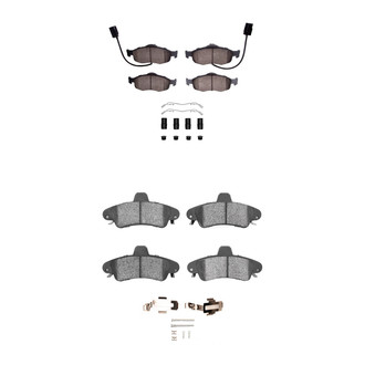 R1 Concepts® - Semi-Metallic Front and Rear Brake Pad Set