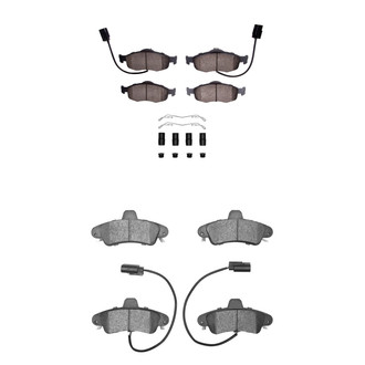 R1 Concepts® - Semi-Metallic Semi-Metallic Front and Rear Brake Pad Set