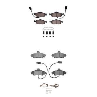 R1 Concepts® - Semi-Metallic Semi-Metallic Front and Rear Brake Pad Set