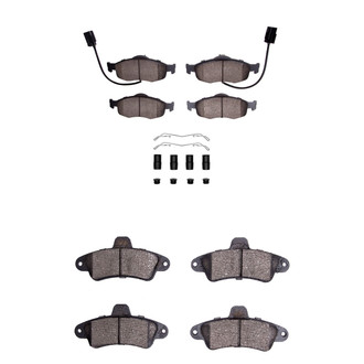 R1 Concepts® - Semi-Metallic Semi-Metallic Front and Rear Brake Pad Set