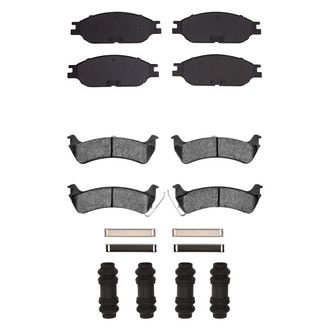 R1 Concepts® - Semi-Metallic Semi-Metallic Front and Rear Brake Pad Set