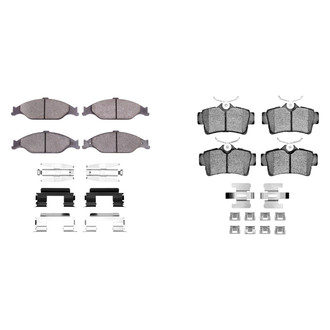 R1 Concepts® - Semi-Metallic Semi-Metallic Front and Rear Brake Pad Set