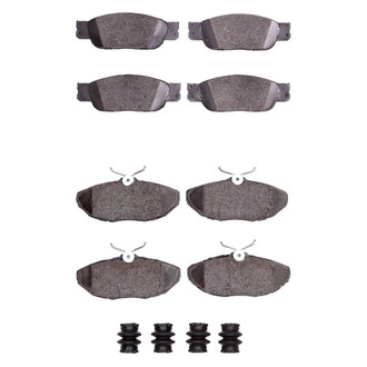 R1 Concepts® - Semi-Metallic Front and Rear Brake Pad Set