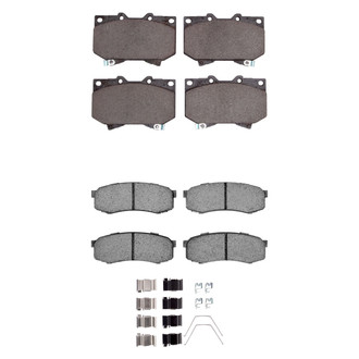 R1 Concepts® - Semi-Metallic Front and Rear Brake Pad Set