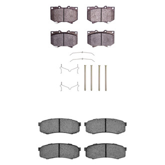 R1 Concepts® - Semi-Metallic Front and Rear Brake Pad Set