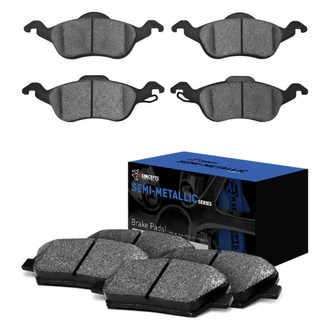 R1 Concepts® - Semi-Metallic Semi-Metallic Front and Rear Brake Pad Set