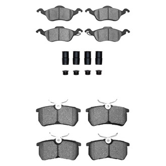 R1 Concepts® - Semi-Metallic Semi-Metallic Front and Rear Brake Pad Set