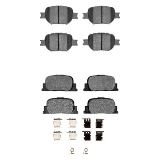 R1 Concepts® - Semi-Metallic Front and Rear Brake Pad Set