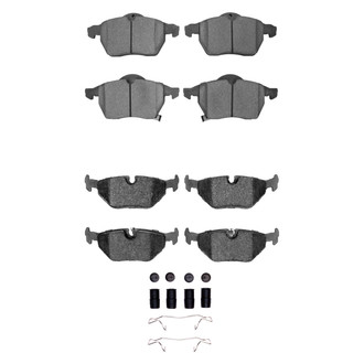 R1 Concepts® - Semi-Metallic Semi-Metallic Front and Rear Brake Pad Set