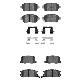 R1 Concepts® - Semi-Metallic Front and Rear Brake Pad Set