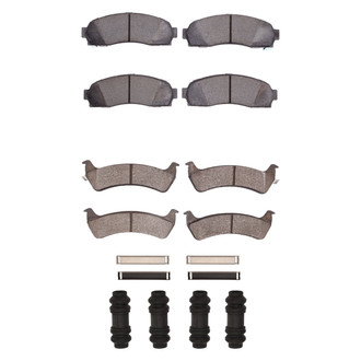 R1 Concepts® - Semi-Metallic Semi-Metallic Front and Rear Brake Pad Set