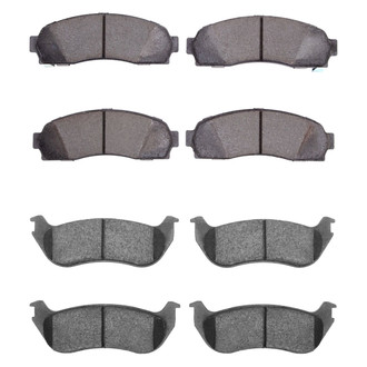 R1 Concepts® - Semi-Metallic Front and Rear Brake Pad Set