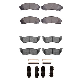 R1 Concepts® - Semi-Metallic Front and Rear Brake Pad Set