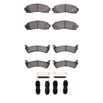 R1 Concepts® - Semi-Metallic Front and Rear Brake Pad Set