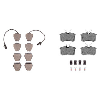 R1 Concepts® - Semi-Metallic Front and Rear Brake Pad Set