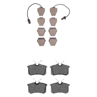 R1 Concepts® - Semi-Metallic Front and Rear Brake Pad Set