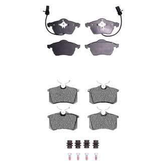 R1 Concepts® - Semi-Metallic Front and Rear Brake Pad Set