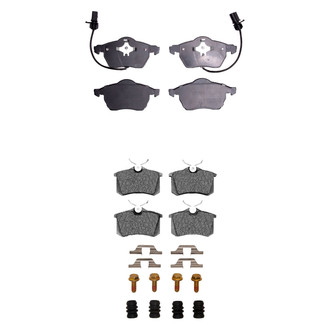 R1 Concepts® - Semi-Metallic Front and Rear Brake Pad Set
