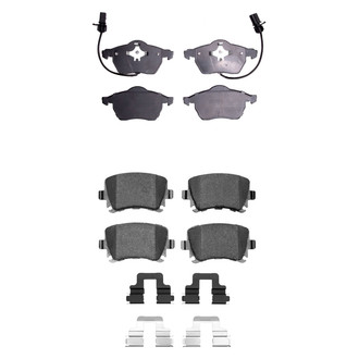 R1 Concepts® - Semi-Metallic Semi-Metallic Front and Rear Brake Pad Set