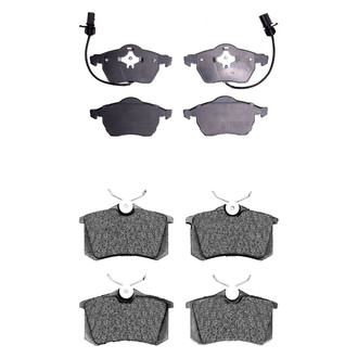 R1 Concepts® - Semi-Metallic Front and Rear Brake Pad Set