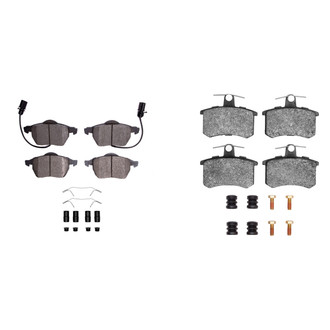 R1 Concepts® - Semi-Metallic Semi-Metallic Front and Rear Brake Pad Set