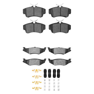 R1 Concepts® - Semi-Metallic Semi-Metallic Front and Rear Brake Pad Set