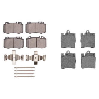 R1 Concepts® - Semi-Metallic Front and Rear Brake Pad Set