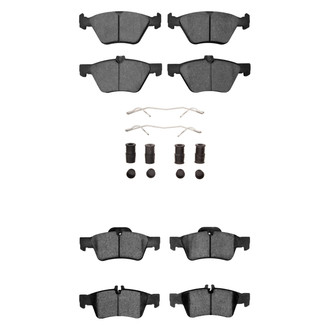R1 Concepts® - Semi-Metallic Front and Rear Brake Pad Set