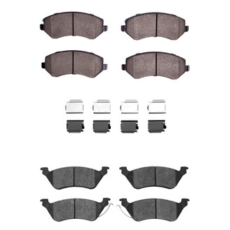 R1 Concepts® - Semi-Metallic Semi-Metallic Front and Rear Brake Pad Set