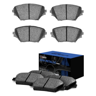 R1 Concepts® - Semi-Metallic Front and Rear Brake Pad Set
