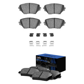R1 Concepts® - Semi-Metallic Front and Rear Brake Pad Set
