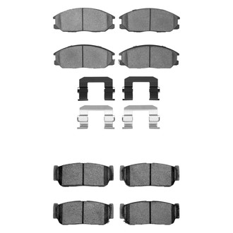 R1 Concepts® - Semi-Metallic Front and Rear Brake Pad Set