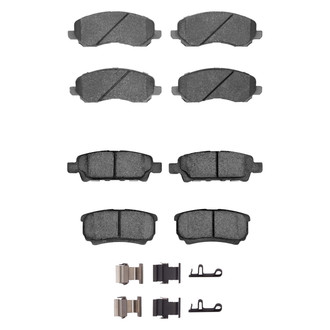 R1 Concepts® - Semi-Metallic Front and Rear Brake Pad Set
