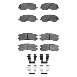 R1 Concepts® - Semi-Metallic Semi-Metallic Front and Rear Brake Pad Set