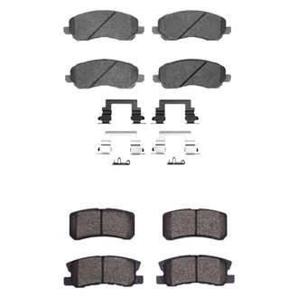 R1 Concepts® - Semi-Metallic Semi-Metallic Front and Rear Brake Pad Set