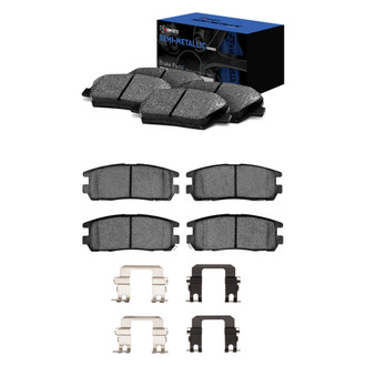 R1 Concepts® - Semi-Metallic Front and Rear Brake Pad Set