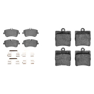 R1 Concepts® - Semi-Metallic Front and Rear Brake Pad Set