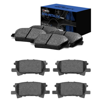 R1 Concepts® - Semi-Metallic Front and Rear Brake Pad Set