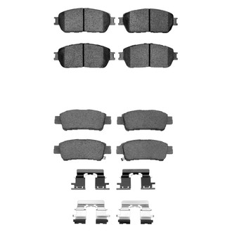 R1 Concepts® - Semi-Metallic Front and Rear Brake Pad Set