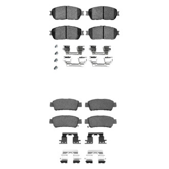 R1 Concepts® - Semi-Metallic Front and Rear Brake Pad Set