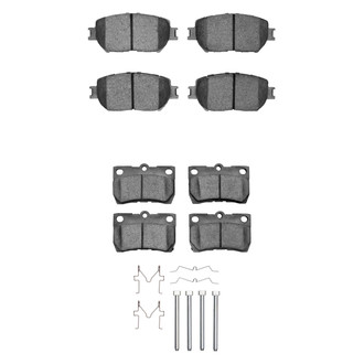 R1 Concepts® - Semi-Metallic Front and Rear Brake Pad Set