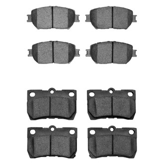 R1 Concepts® - Semi-Metallic Front and Rear Brake Pad Set