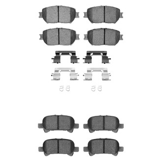 R1 Concepts® - Semi-Metallic Front and Rear Brake Pad Set